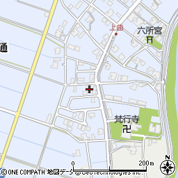 新潟県新潟市南区上曲通317-22周辺の地図