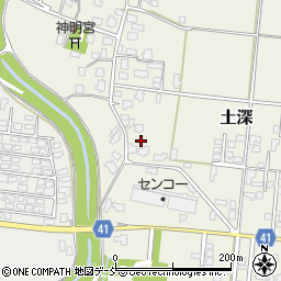 新潟県五泉市土深566周辺の地図