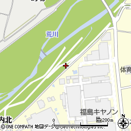 福島県福島市佐倉下中田周辺の地図