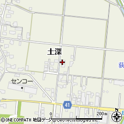 新潟県五泉市土深604-1周辺の地図