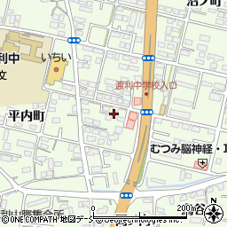 福島県福島市渡利（椚町）周辺の地図