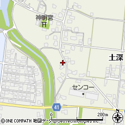 新潟県五泉市土深658周辺の地図