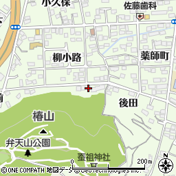福島県福島市渡利転石周辺の地図