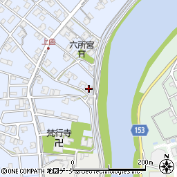 新潟県新潟市南区上曲通243周辺の地図