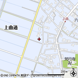 新潟県新潟市南区上曲通周辺の地図