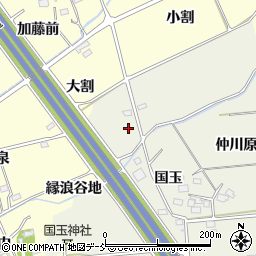 福島県福島市成川土部周辺の地図