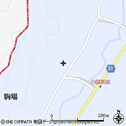 福島県伊達市霊山町上小国腰巻周辺の地図