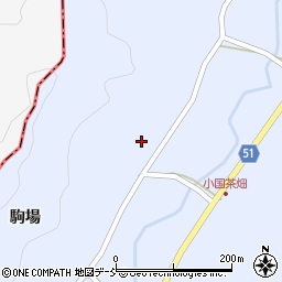 福島県伊達市霊山町上小国（腰巻）周辺の地図
