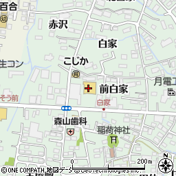 ツルハドラッグ福島方木田店周辺の地図