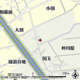 福島県福島市成川周辺の地図