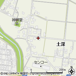 新潟県五泉市土深830周辺の地図