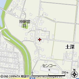 新潟県五泉市土深848周辺の地図