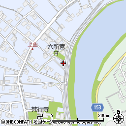新潟県新潟市南区上曲通235周辺の地図