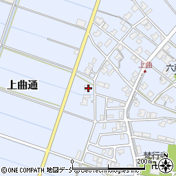 新潟県新潟市南区上曲通300周辺の地図