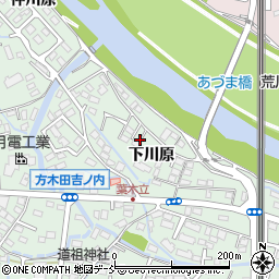 福島県福島市方木田（下川原）周辺の地図