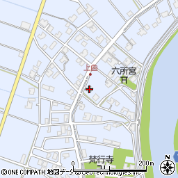 新潟県新潟市南区上曲通256周辺の地図
