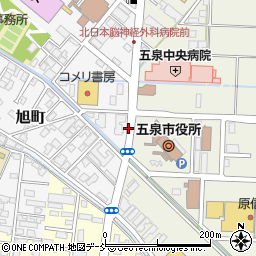 五泉市役所周辺の地図