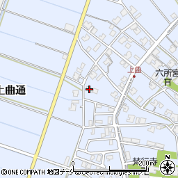 新潟県新潟市南区上曲通217周辺の地図