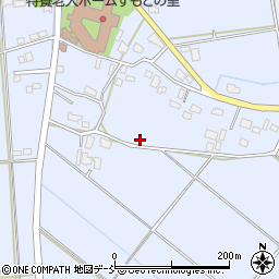 新潟県五泉市論瀬周辺の地図