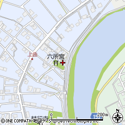 新潟県新潟市南区上曲通177周辺の地図