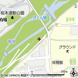 福島県福島市佐倉下元金沢周辺の地図