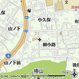 福島県福島市渡利柳小路周辺の地図