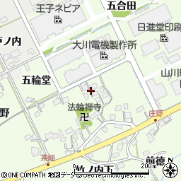 福島県福島市庄野茶畑屋敷周辺の地図
