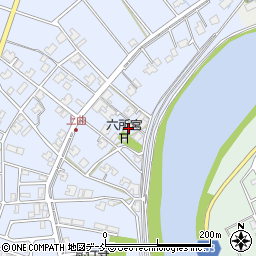 新潟県新潟市南区上曲通175周辺の地図