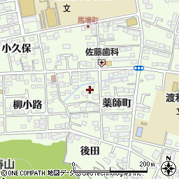 福島県福島市渡利薬師町周辺の地図