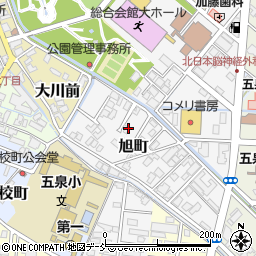 新潟県五泉市旭町周辺の地図