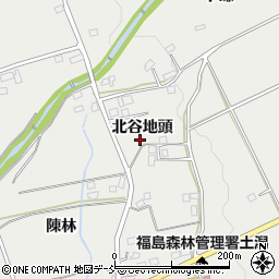 福島県福島市土船北谷地頭28-1周辺の地図