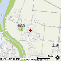 新潟県五泉市土深823周辺の地図