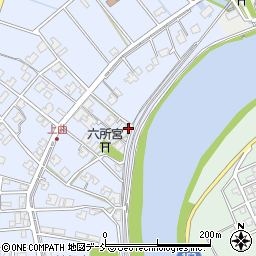新潟県新潟市南区上曲通173周辺の地図
