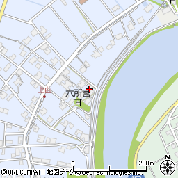 新潟県新潟市南区上曲通174周辺の地図