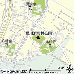 横川浜農村公園トイレ周辺の地図