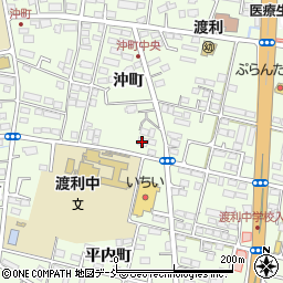 福島銀行本店営業部渡利周辺の地図