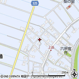 新潟県新潟市南区上曲通251周辺の地図