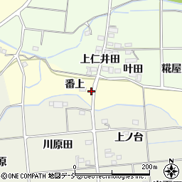 福島県福島市佐倉下番上26周辺の地図