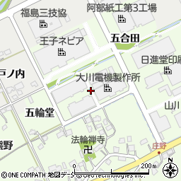 福島県福島市庄野石塚周辺の地図