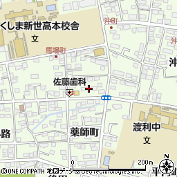 福島馬場町郵政宿舎周辺の地図