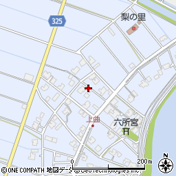 新潟県新潟市南区上曲通183周辺の地図