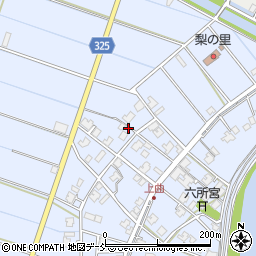 新潟県新潟市南区上曲通187周辺の地図