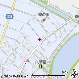 新潟県新潟市南区上曲通79周辺の地図