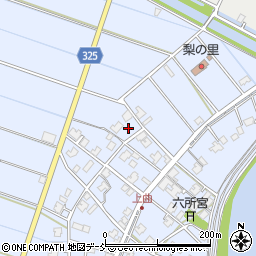 新潟県新潟市南区上曲通161周辺の地図