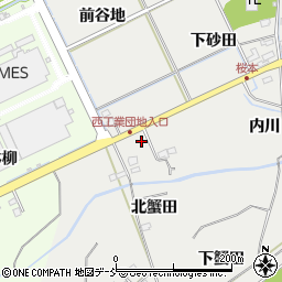 福島県福島市桜本（上砂田）周辺の地図