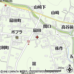 福島県福島市渡利榎田周辺の地図