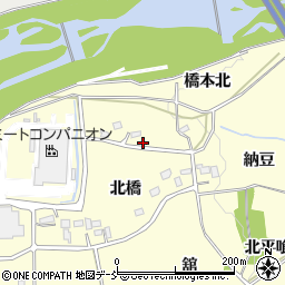 福島県福島市佐倉下橋本北11周辺の地図