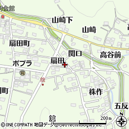 福島県福島市渡利扇田1周辺の地図