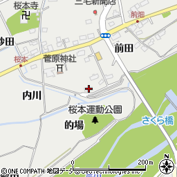 福島県福島市桜本天神畑36周辺の地図