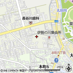 新潟県五泉市伊勢の川周辺の地図